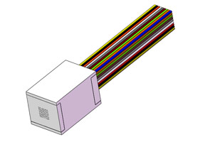Principio de funcionamiento de la matriz de ranuras en forma de V de fibra óptica